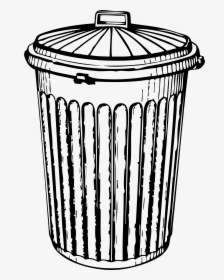 Png Download Classroom Trash At Trend - Trash Can Black And White, Transparent Png, Free Download