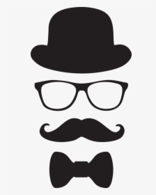 Men Clipart Mustache - Mustache And Glasses Clipart, HD Png Download, Free Download