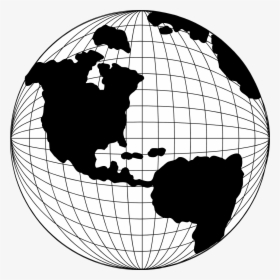 Globe Line Drawing - Globe Line Art Png, Transparent Png, Free Download