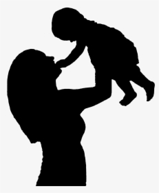 Mother Child Infant Baby Mama Clip Art - Mom And Baby Png, Transparent Png, Free Download