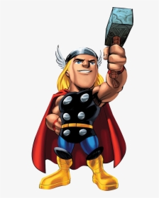 Marvel Super Hero Squad Thor Png Png - Marvel Super Hero Squad Thor, Transparent Png, Free Download