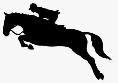 Race Clipart Hurdler - Horse Jumping Svg, HD Png Download, Free Download