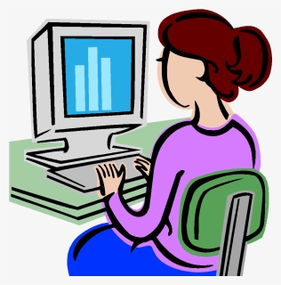Person On Computer Clipart, HD Png Download, Free Download