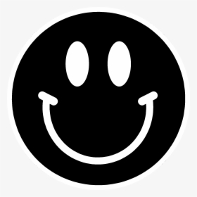 Smiley Black And White Emoticon Clip Art - Smiley Face Png White, Transparent Png, Free Download