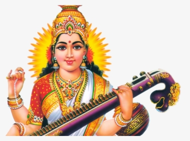 Goddess Png Transparent Images - Lord Saraswati Png, Png Download, Free Download