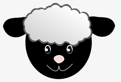 Black Sheep Face Cartoon, HD Png Download, Free Download