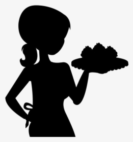 Transparent Girl Chef Vector - Girl Chef Silhouette, HD Png Download, Free Download