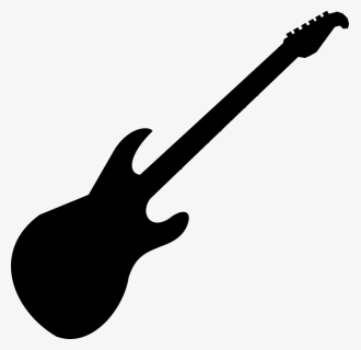 Free Guitar Clipart Black And White Image - Guitar Silhouette Free, HD Png Download, Free Download