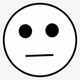 Unsure Smiley Face Clip Art - Serious, HD Png Download, Free Download