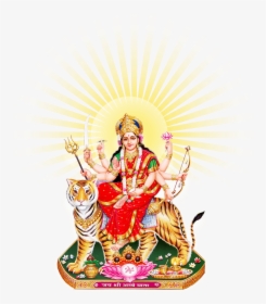 Goddess Durga Maa Sun - Ambe Maa Png, Transparent Png, Free Download