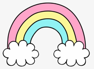 Transparent Rainbow Clip Art - Cute Rainbow Transparent Background, HD Png Download, Free Download