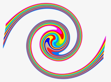 Spiral Clipart Rainbow - Taste The Rainbow Png, Transparent Png, Free Download