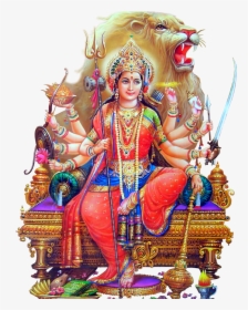 Durga Devi Hd Png - Maa Durga Png Hd, Transparent Png, Free Download