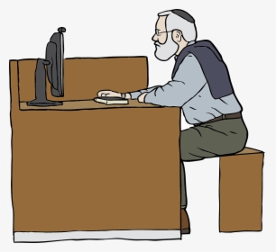 Old Man Working Clipart, HD Png Download, Free Download