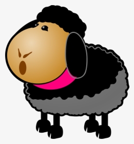Black Sheep, Sheep, Black, Farm, Animal, Cartoon - Sheep Clip Art, HD Png Download, Free Download