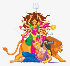 Goddess Durga Maa Png - Maa Durga Face Png, Transparent Png, Free Download