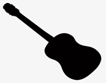 Acoustic Guitar White Black - Guitar Shadow Png, Transparent Png, Free Download