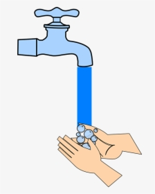 Tap, Water, Hand, Washing, Faucet, Wash, Plumbing - Cartoon Washing Hand Gif, HD Png Download, Free Download