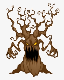 Tree Clip Art Image - Transparent Background Spooky Halloween Clip Art, HD Png Download, Free Download