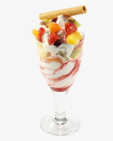 Fruit Salad With Ice Cream Png Image Background - Fruit Salad With Ice Cream Png, Transparent Png, Free Download