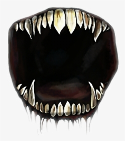 Transparent Monster Under The Bed Clipart - Creepy Mouth Png, Png Download, Free Download