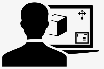 Person Using A 3d Printer By Computer Monitor - Printer, HD Png Download, Free Download