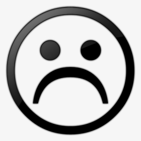Clip Art Sad Face Black And White - Sad Face Emoji Drawing, HD Png Download, Free Download