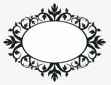 Oval Frame Clip Art - Vintage Floral Frame Oval Png, Transparent Png, Free Download