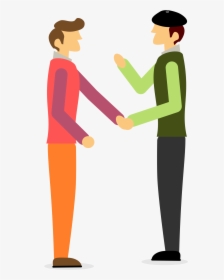 Standing,human Behavior,joint - Two Men Talking Clipart, HD Png Download, Free Download