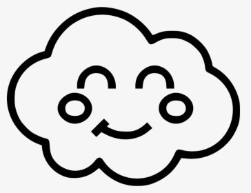 Cloud Happy Face - Cloud With Smiley Face, HD Png Download, Free Download