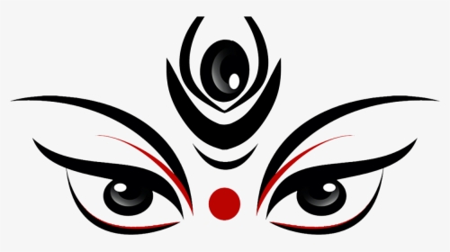 Durga Png Images - Durga Maa Face Drawing, Transparent Png, Free Download