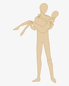 How To Draw Carrying Bridal Style Bases Drawings, Anime - Bridal Style Carry Drawing, HD Png Download, Free Download