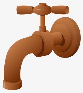 Tap,faucet Handles Controls,tap Water - Water Tap Brown Png, Transparent Png, Free Download