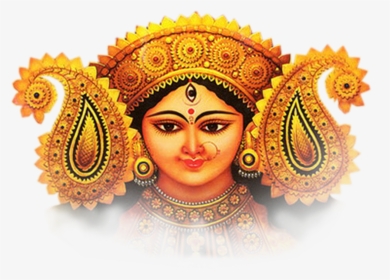 Maa Durga Hd Face Png - Maa Durga Face Png, Transparent Png, Free Download
