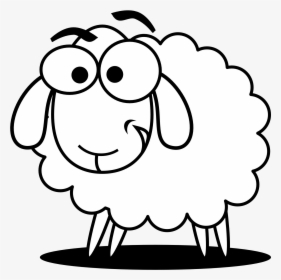 Sheep Lamb Clipart 4 Image - Baa Baa Black Sheep Clipart Black And White, HD Png Download, Free Download