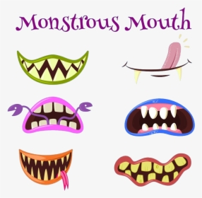 Transparent Smiling Mouth Png - Cartoon Monster Mouth, Png Download, Free Download
