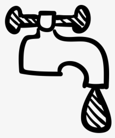 Wash Drawing Faucet - Tap Drawing Png, Transparent Png, Free Download