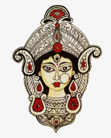 Goddess Mishtu Pinterest - Maa Durga Face Clipart, HD Png Download, Free Download