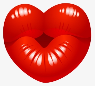 Heart Png Transparent Kiss - Art Png Kiss Lips, Png Download, Free Download