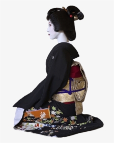 Geisha With Shimada Hairstyle Clip Arts - Гейша В Профиль, HD Png Download, Free Download
