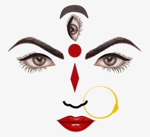 Transparent Girl Face Png - Full Hd Durga Maa, Png Download, Free Download