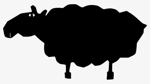Sheep Cartoon Clip Art - Sheep Shadow, HD Png Download, Free Download