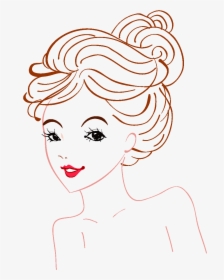 Cartoon Line Beauty Elements - Illustration, HD Png Download, Free Download
