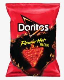 Doritos® Flamin Hot® Nacho Flavored Tortilla Chips - Flamin Hot Nacho Doritos, HD Png Download, Free Download