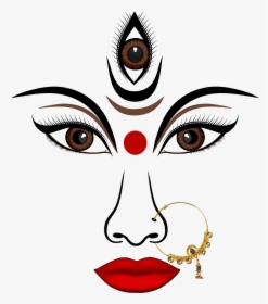 Durga Maa Face Png, Transparent Png, Free Download