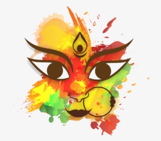 Durga Puja Dussehra Happiness Navaratri Free Transparent - Happy Durga Puja 2018, HD Png Download, Free Download