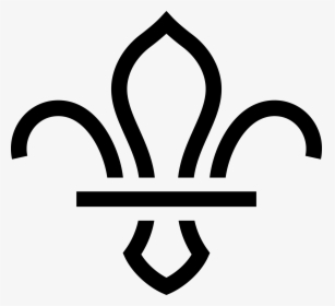 Transparent Fleur De Lis Png - Scout Logo Black And White, Png Download, Free Download