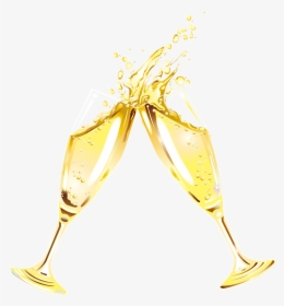 Champagne Clipart Transparent Pencil And In Color Champagne - Champagne Glass Transparent Background, HD Png Download, Free Download