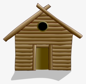 Brown Building Svg Clip Arts - Wood Three Little Pigs Houses, HD Png Download, Free Download