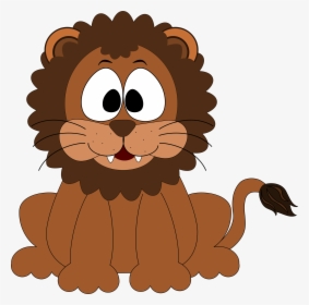 Clipart Cartoon Lion Png - Brown Lion Cartoon, Transparent Png, Free Download
